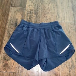 Lululemon hotty and hot shorts navy blue